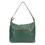 Bolsa Feminina Couro Legitimo Sacola Hobo Média Verde