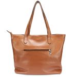 Bolsa Feminina Couro Legitimo Sacola Grande Caramelo