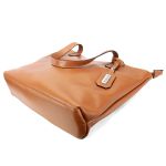 Bolsa Feminina Couro Legitimo Sacola Grande Caramelo