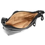 Bolsa Feminina Transversal Pequena em Couro Legitimo Preta
