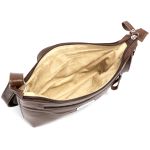 Bolsa Feminina Transversal Pequena em Couro Legitimo Café
