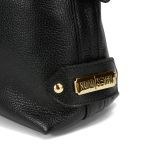 Bolsa Feminina Transversal e Ombro com Regulagem Sacola Média em Couro Legitimo Preta
