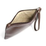 Necessaire Feminina em Couro Legitimo Café