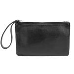 Necessaire Feminina em Couro Legitimo Preta