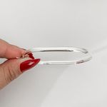 Bracelete Prata Legítima 925 Fio Meia Cana 4 milímetros