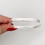 Bracelete Prata Legitima 925 Fio Meia Cana 6 milímetros