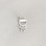 Pingente Menino Zirconia Prata 925