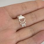 Pingente Menino Zirconia Prata 925