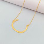  Corrente Inicial Banhado a Ouro 18k