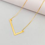  Corrente Inicial Banhado a Ouro 18k