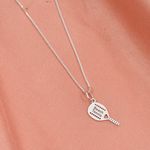 Corrente com Pingente Raquete Beach Tennis Prata 925