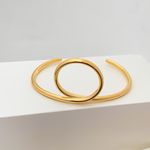 Bracelete com Circulo Banhado a Ouro 18k