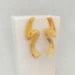 Brinco em S Rendado Banhado a Ouro 18k