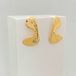 Brinco Rendado Banhado a Ouro 18k