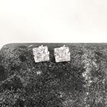 Brinco Carre Zirconia Cristal 6x6mm Prata 925