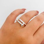 Anel Prata Legítima 925 Prego Liso Sofisticado