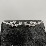 Brinco Ear Cuff Com Zircônia Prata 925 