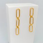 Brinco Elos Finos Banhado a Ouro 18k