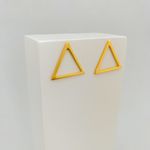 Brinco Triangulo Banhado a Ouro 18k
