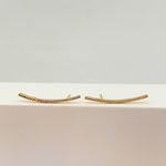 Brinco Earcuff Zirconia Banhado a Ouro 18k