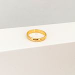 Aliança Abaulada Banhado a Ouro 18k