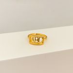 Anel Infantil ABC Banhado a Ouro 18k