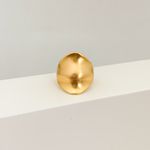 Anel Liso Acetinado Banhado a Ouro 18k