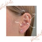 Piercing Cravejado de Zircônia Prata 925 