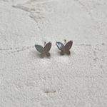 Brinco Origami Borboleta Lisa Prata 925
