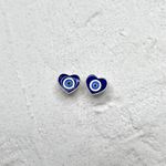Brinco Olho Grego Azul Prata 925