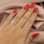 Anel Navete Zirconia Aro Pontilhado Prata 925