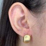 Brinco Acetinado Banhado a Ouro 18k