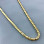 Corrente Rabo de Rato Semijoia Banhada a Ouro 18k
