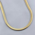 Corrente Lacraia Semijoia Banhada a Ouro 18k