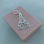 Pingente Nossa Senhora Aparecida Vazada Prata 925