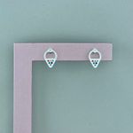 Brinco Prata Legítima 925 com Zircônia Colorida