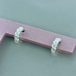 Argola com Coração e Zircônia Prata 925