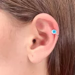 Piercing De Cartilagem Olho Grego Fake Prata 925