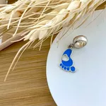 Berloque Prata Legitima 925 Pezinho Azul 