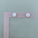 Brinco Solitario Zirconia 8mm Prata 925