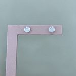 Brinco Solitario Zirconia 7mm Prata 925