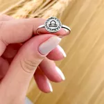 Anel Prata Legitima 925 Signo Libra