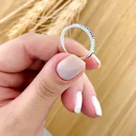 Aparador Fino Com Zircônias Coloridas Prata 925