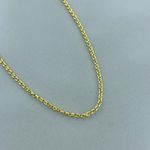 Corrente Elo Portugues Semijoia Banhado a Ouro 18k