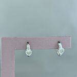 Brinco Prata Legitima 925 Argola Click Coração Zirconia 