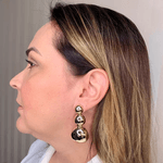 Brinco Esferas Banhado a Ouro 18k