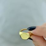 Anel Sinete Banho Ouro 18k