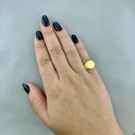 Anel Sinete Banho Ouro 18k