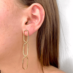 Brinco Elos Finos Banhado a Ouro 18k