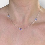 Choker Olho Grego Resinado Prata 925
